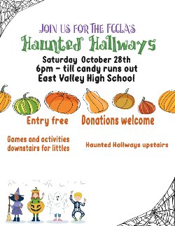 Haunted Hallways flyer